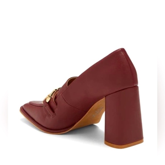 Nordstrom Rack Oslo Block Heel Pump in Burgundy - Picture 3 of 16